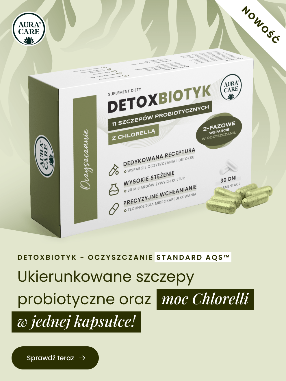 Detoxbiotyk Aura Care - Nowy produkt