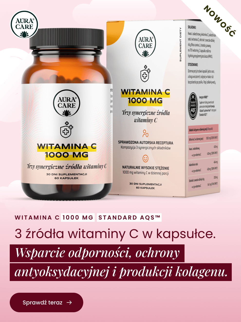Witamina C - Nowość Aura care
